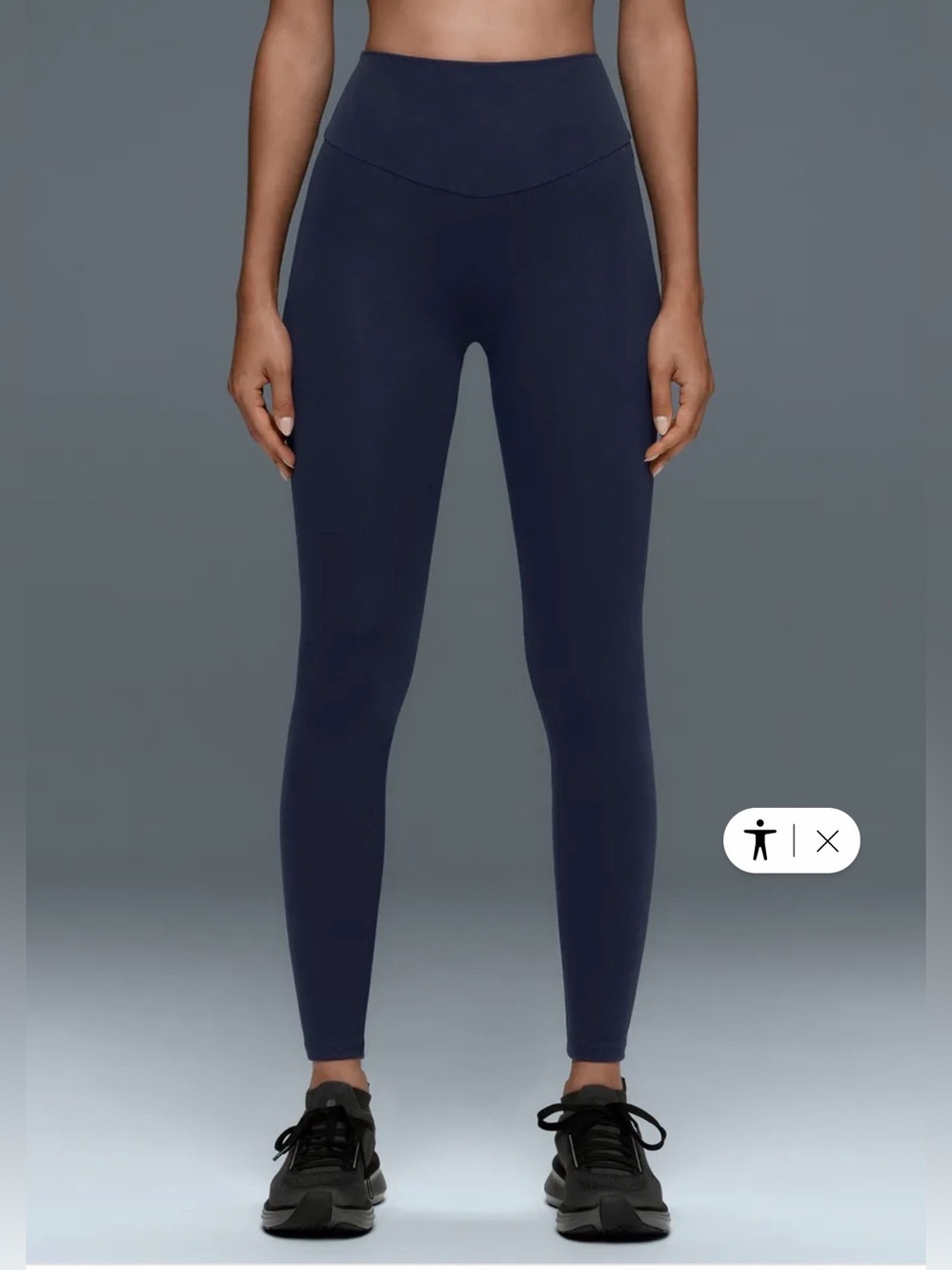 Oysho Navy Blue Comfortlux high-waisted ankle-length leggings Size M